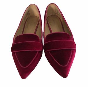 VELVET f u s c h i a FLATS by Lands End size 7